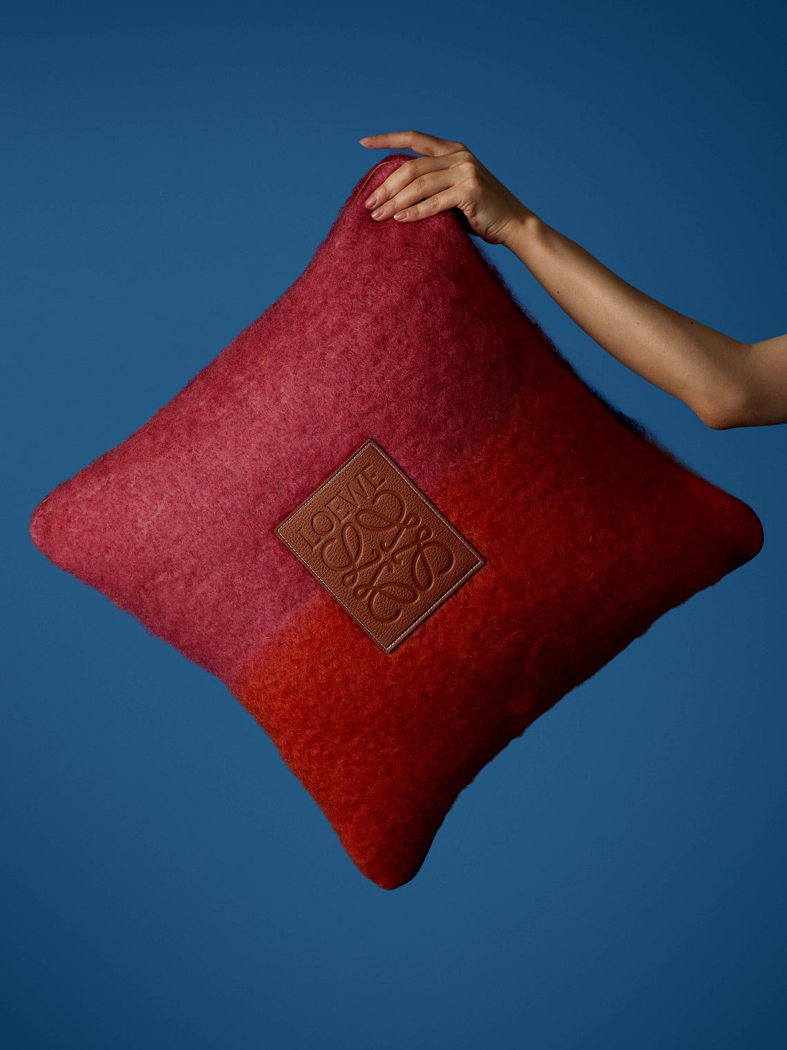 Loewe Home - Mohair Striped Cushion -  - ABASK
