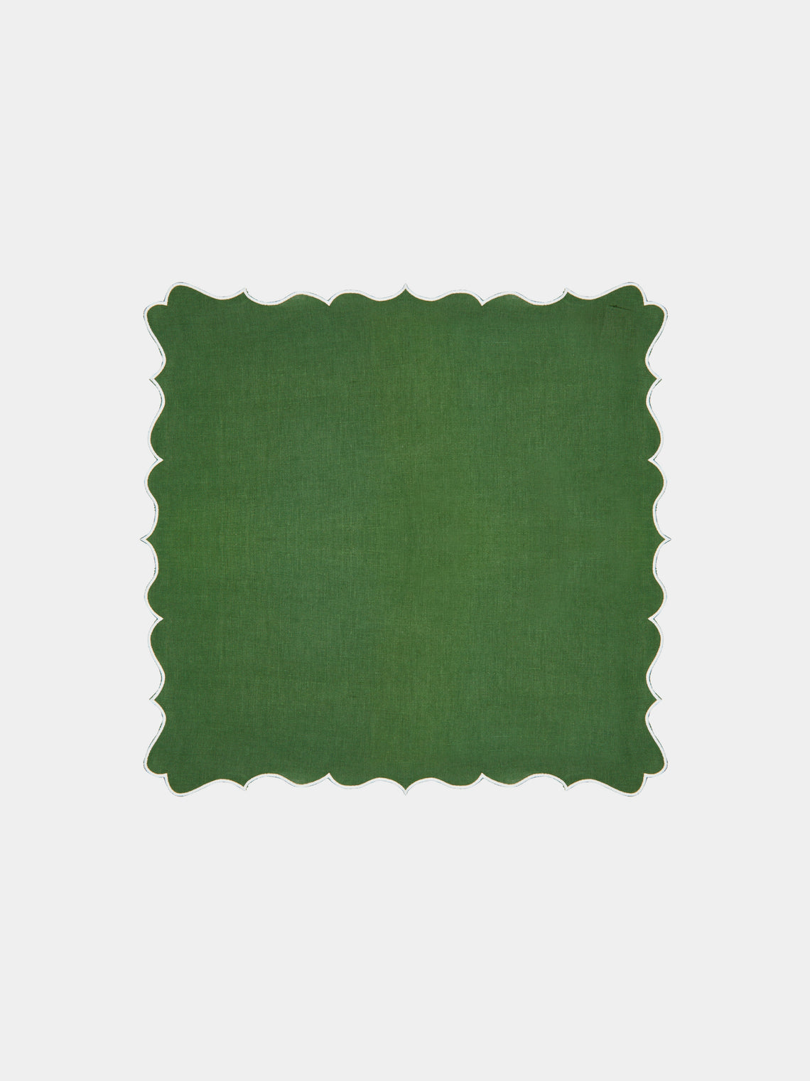 Los Encajeros - Alhambra Embroidered Linen Napkins (Set of 4) -  - ABASK