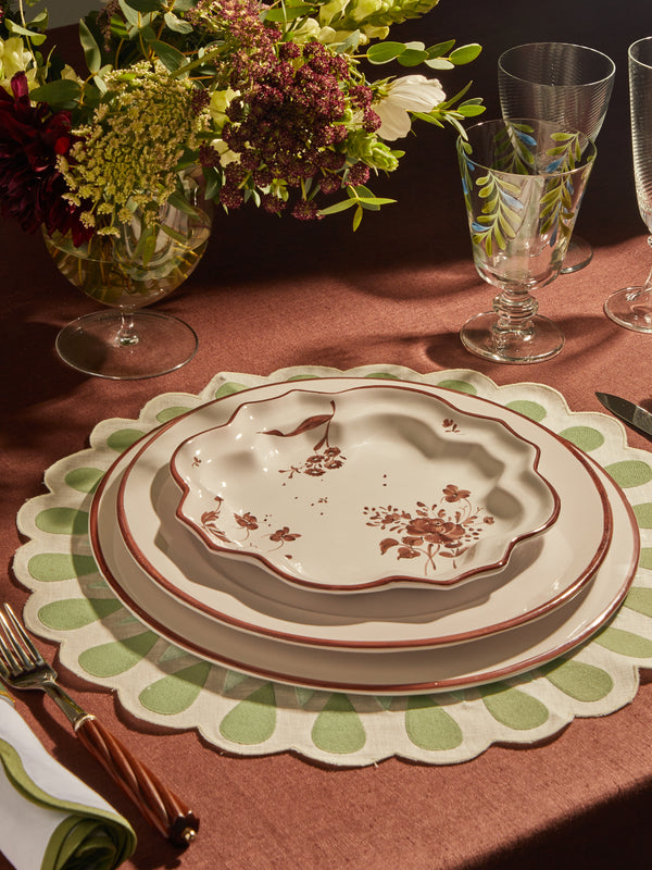 Z.d.G - L'Horizon Hand-Painted Ceramic Charger Plates (Set of 2) -  - ABASK