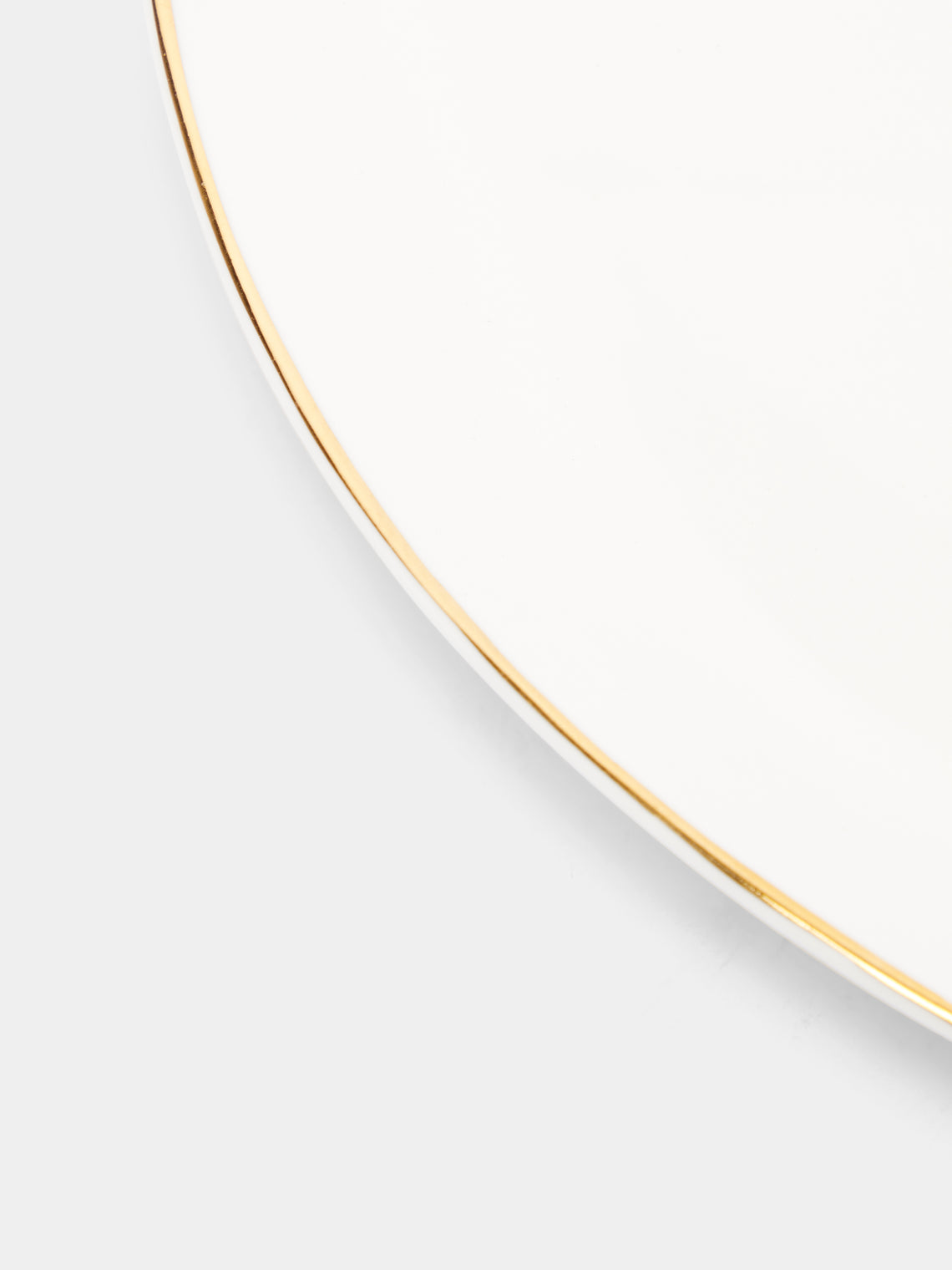 Feldspar - Hand-Painted 24ct Gold and Bone China Side Plates (Set of 4) -  - ABASK