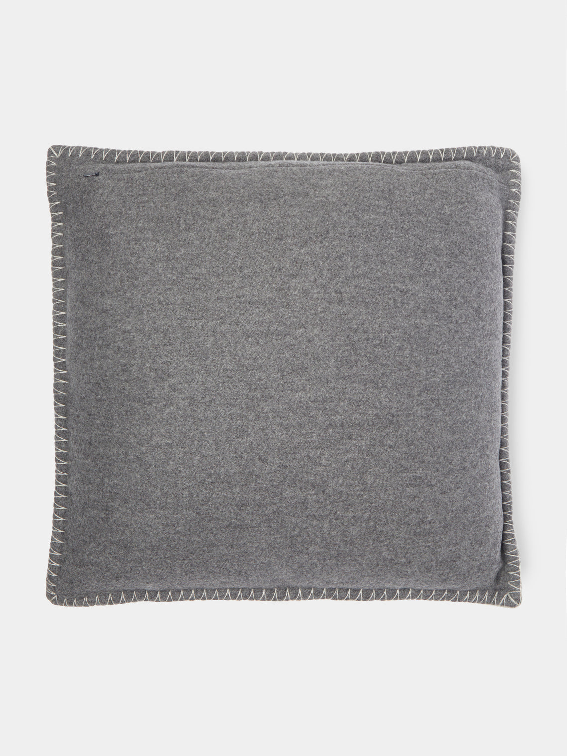 Johnstons of Elgin - Herringbone Jacquard Wool Cushion -  - ABASK