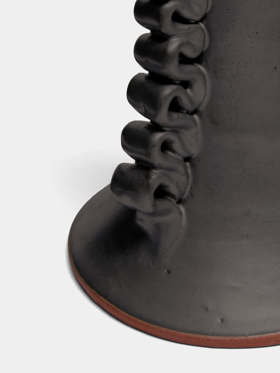 Perla Valtierra - Ribete Hand-Glazed Ceramic Large Candle Holder -  - ABASK