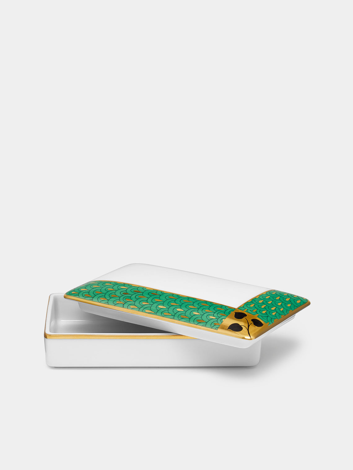 Augarten - Secession Hand-Painted Porcelain Rectangular Box -  - ABASK