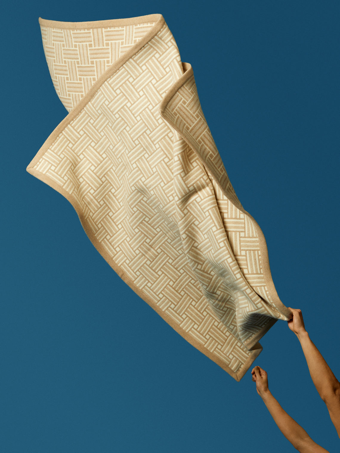 Johnstons of Elgin - Basket Weave Wool Blanket -  - ABASK