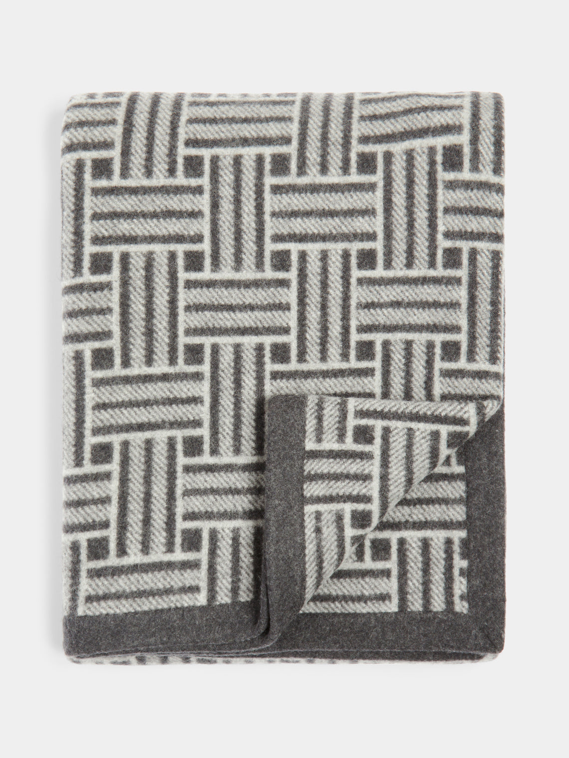 Johnstons of Elgin - Basket Weave Wool Blanket -  - ABASK