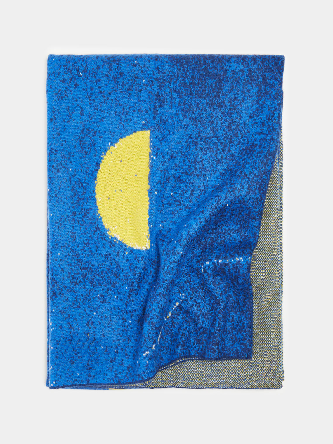 Saved NY - Moon Phases Cashmere Blanket - Blue - ABASK - 