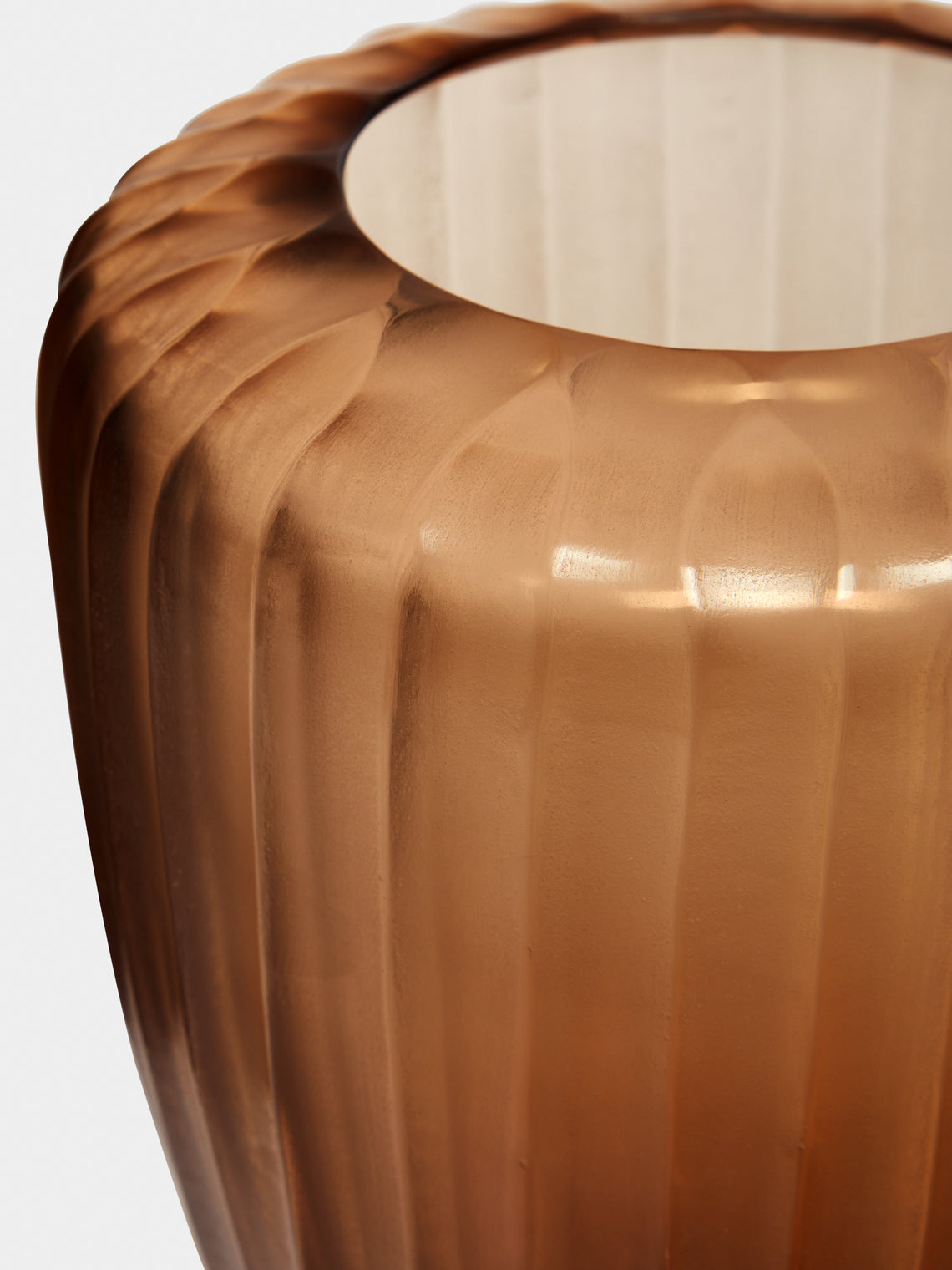 Micheluzzi Glass - Goccia Miele Hand-Blown Murano Glass Vase -  - ABASK