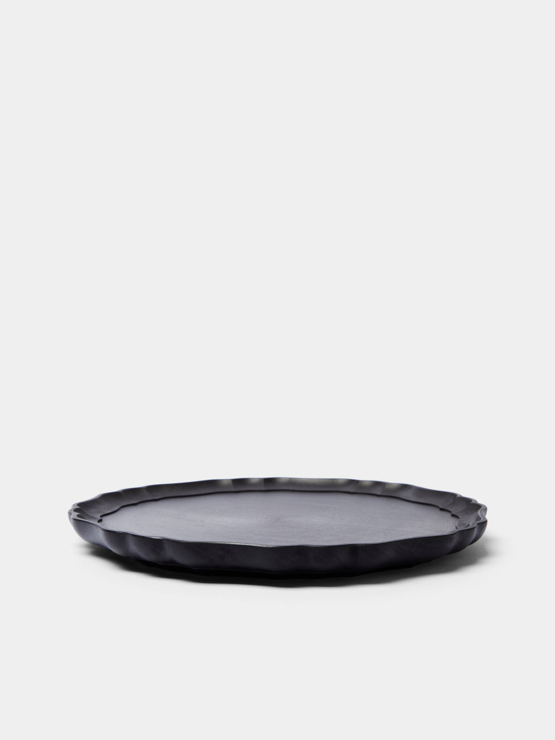 Ifuji - Italian Hand-Carved Wood Round Tray -  - ABASK