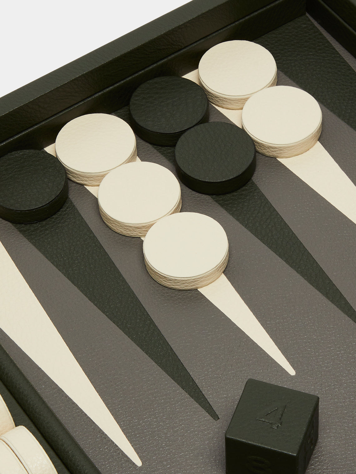 Linley - Mayfair Leather Backgammon Set -  - ABASK