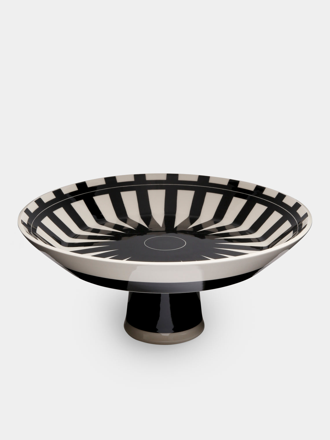 Hedwig Bollhagen - Ritzen Hand-Painted Ceramic Low Pedestal Serving Bowl -  - ABASK - 