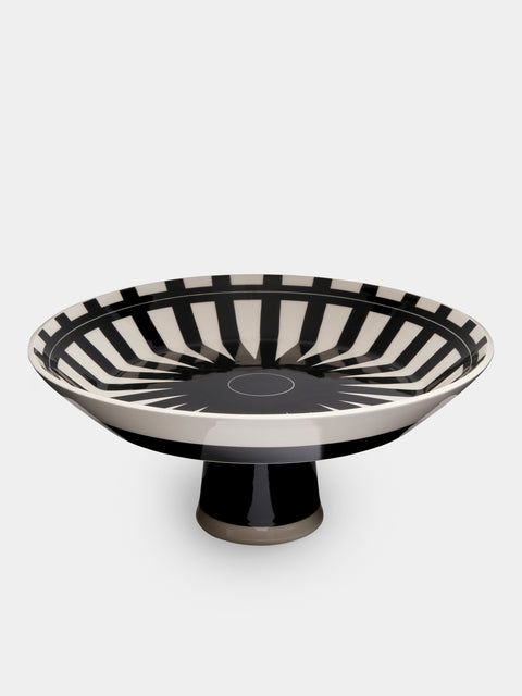 Hedwig Bollhagen - Ritzen Hand-Painted Ceramic Low Pedestal Serving Bowl -  - ABASK - 