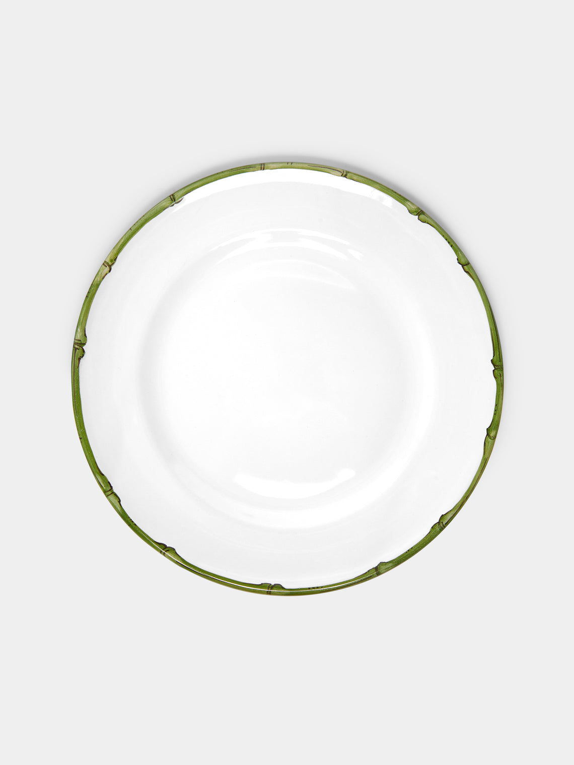 Z.d.G - Ramatuelle Bamboo Hand-Painted Ceramic Dinner Plates (Set of 2) -  - ABASK - 
