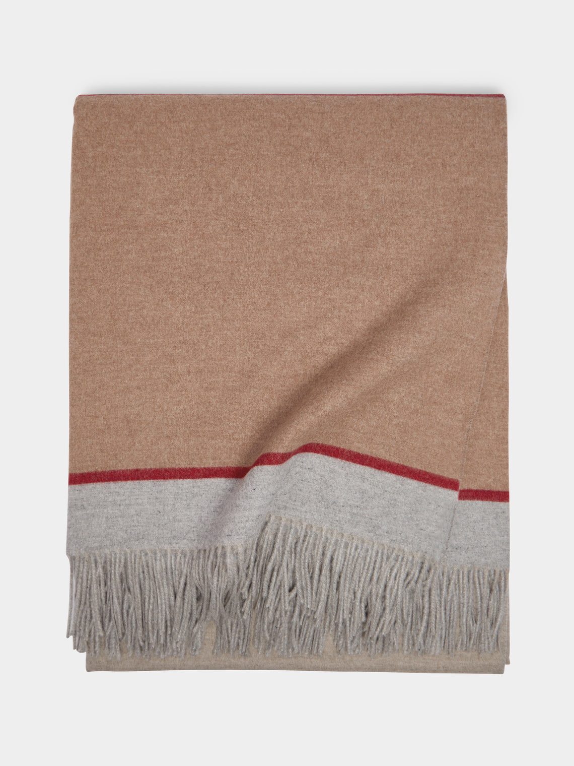 Brunello Cucinelli - Silk Colour-Block Blanket -  - ABASK - 