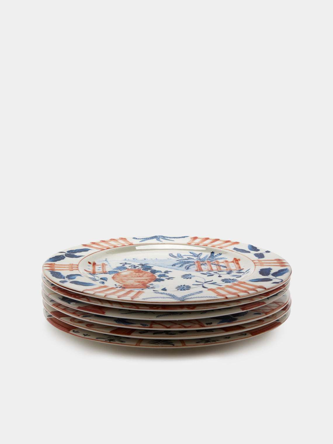 Laboratorio Paravicini - Italian Views Ceramic Dinner Plates (Set of 6) -  - ABASK