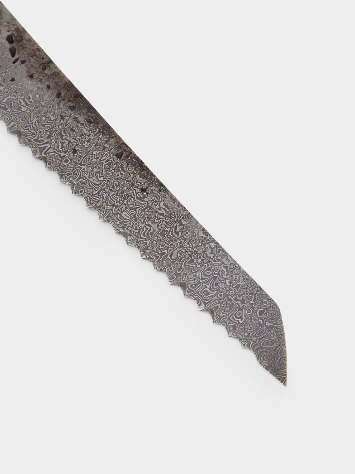 Bodman Blades - Hand-Forged Chestnut Burl Handle and Damascus Steel Bread Knife -  - ABASK