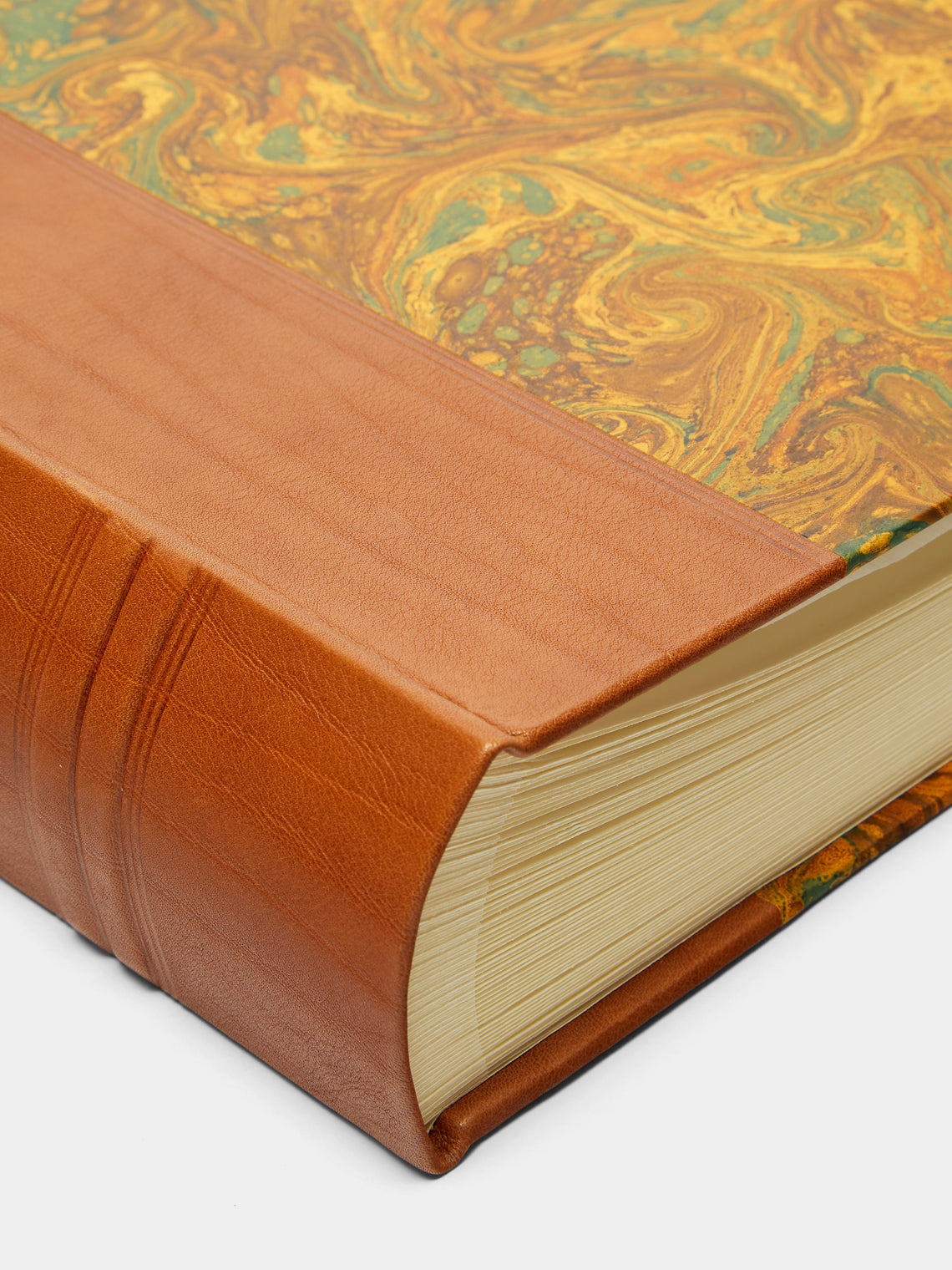 Giannini Firenze - Hand-Marbled Leather Bound Large Photo Album -  - ABASK