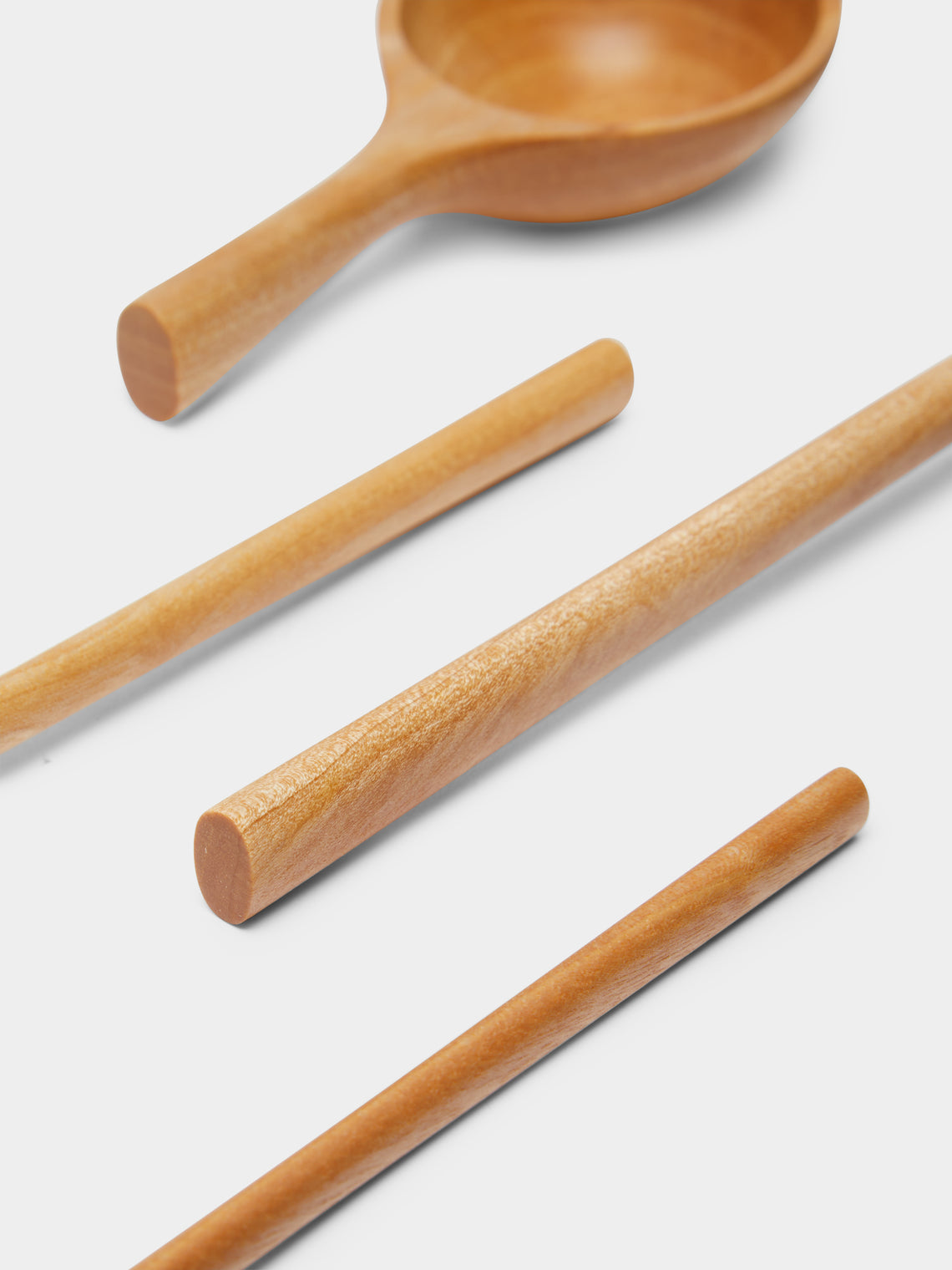 Jaejin Choi - Hand-Carved Birch Mixed Utensils (Set of 4) -  - ABASK