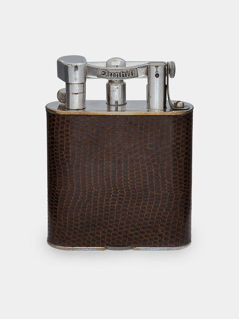 Antique and Vintage - 1960s Dunhill Silver-Plated Jumbo Table Lighter -  - ABASK - 