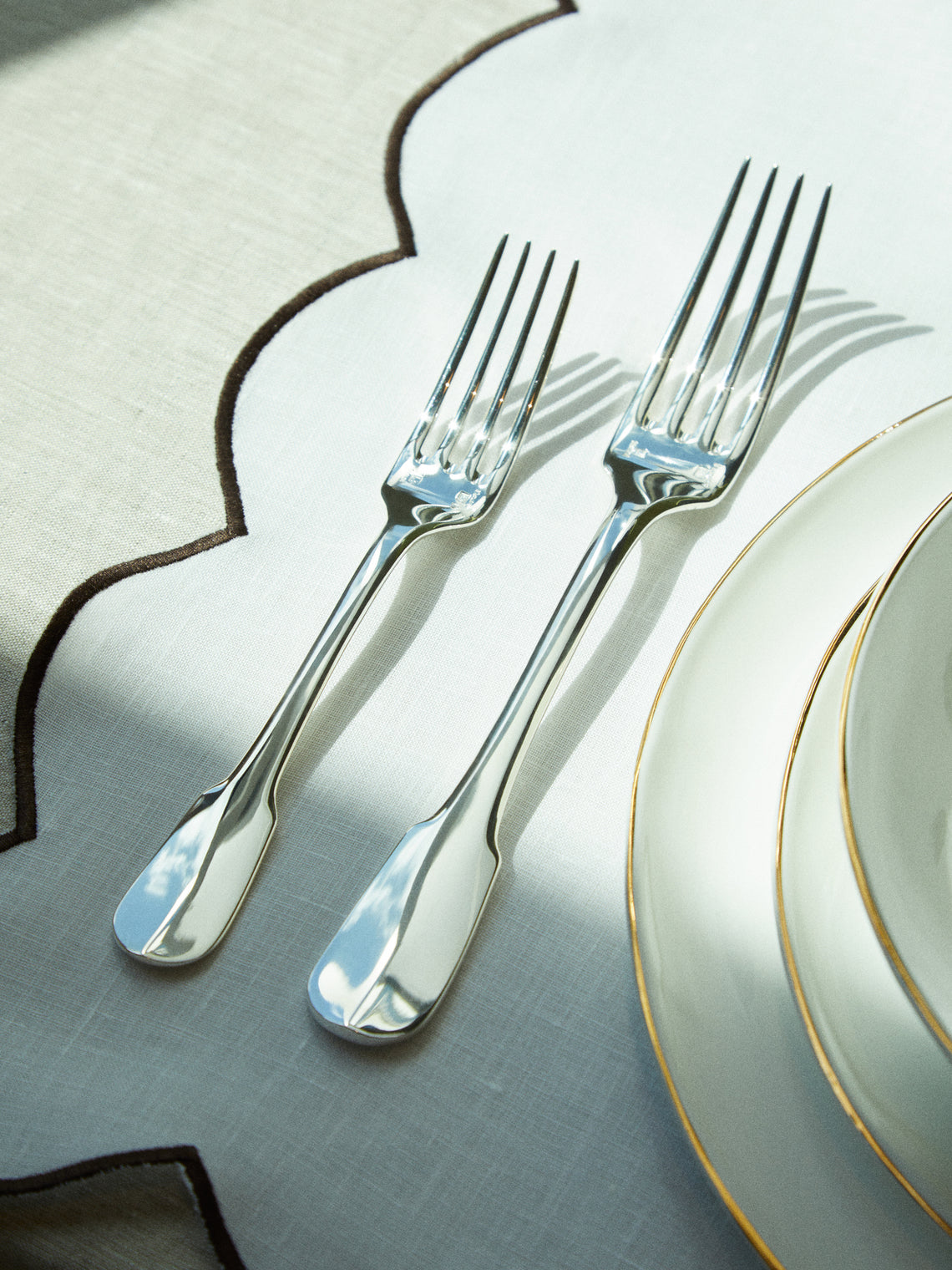 Christofle - Cluny Silver-Plated Salad Fork -  - ABASK