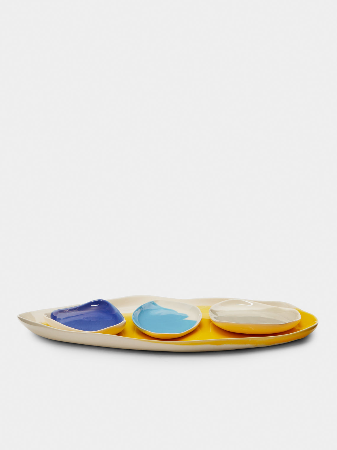 Pottery & Poetry - Hand-Glazed Porcelain Long Serving Tray -  - ABASK