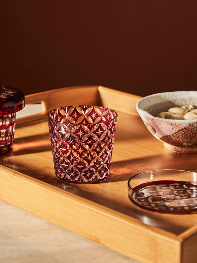 Hirota Glass - Edo Kiroko Hand-Cut Lidded Glass -  - ABASK