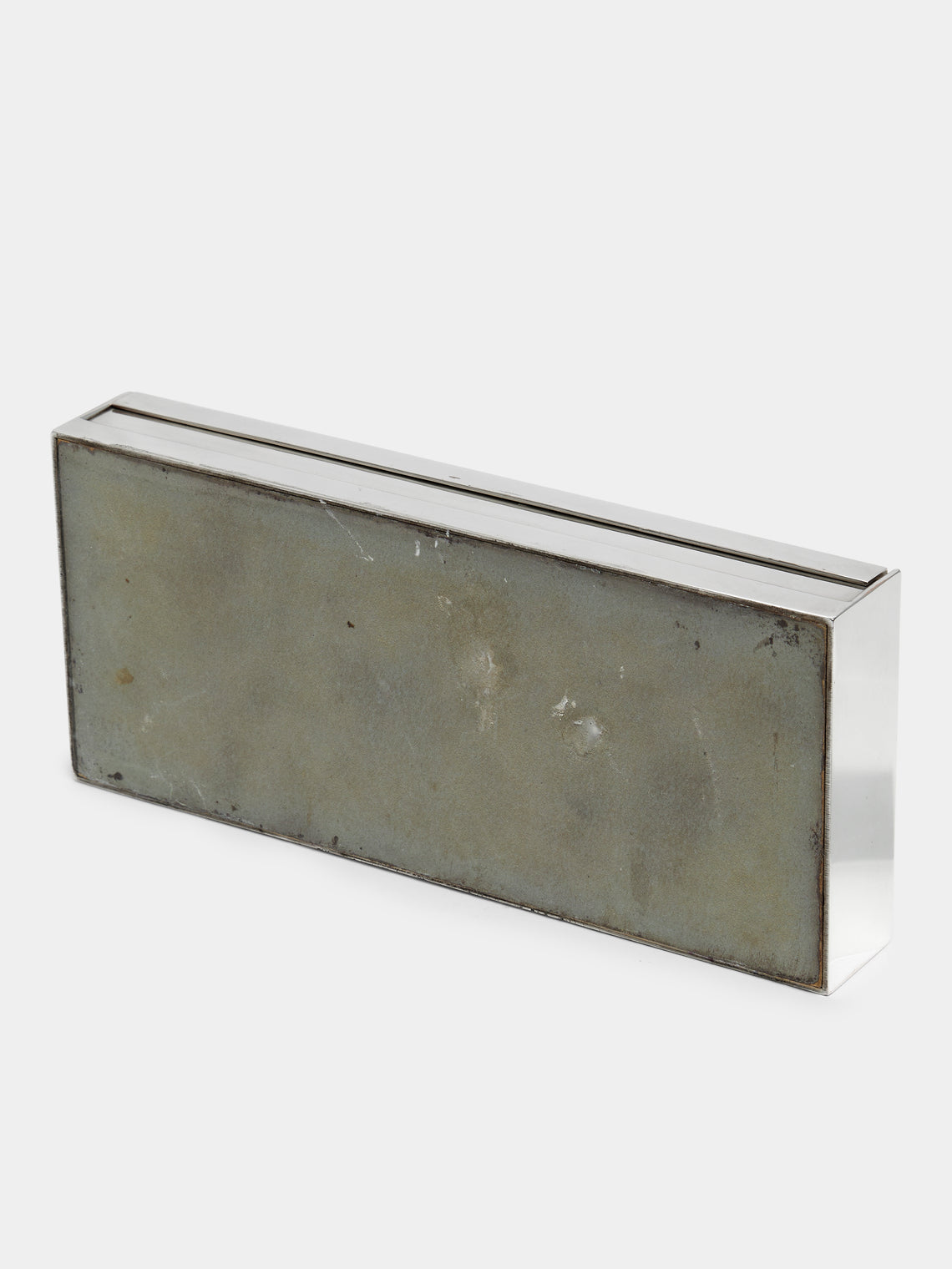 Antique and Vintage - Mid-Century Silver-Plated Cigar Box -  - ABASK