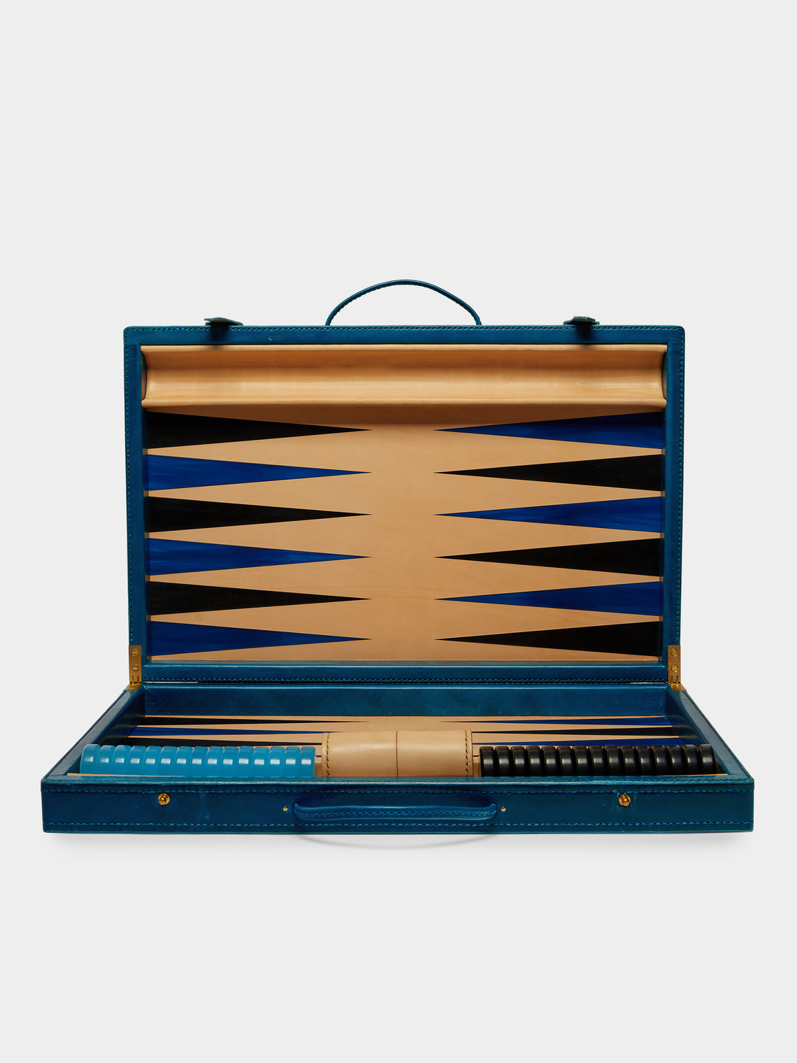 Nick Plant - Wood and Leather Backgammon Set -  - ABASK