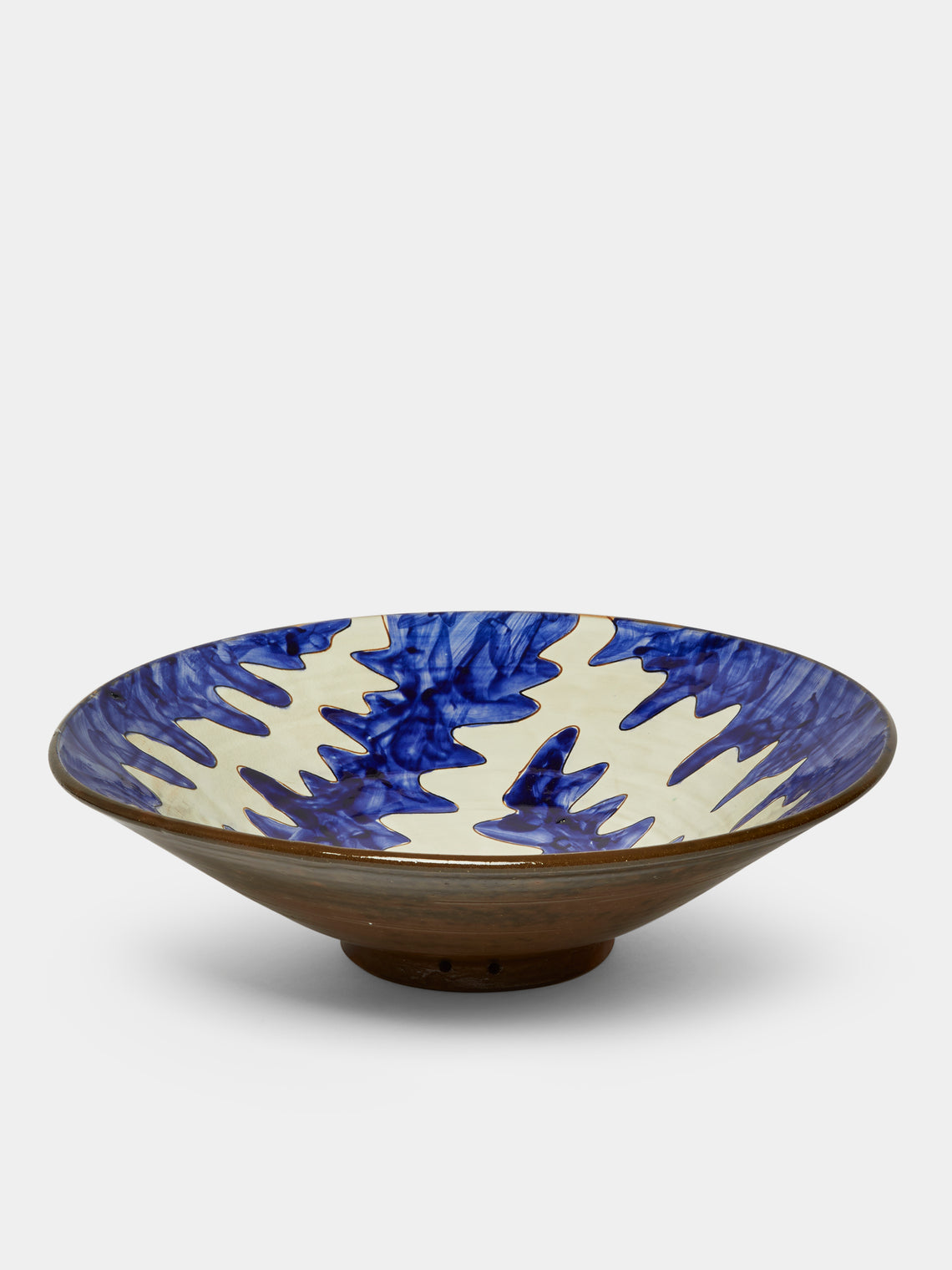 Anut Cairo - Stencil Hand-Painted Ceramic Serving Bowl -  - ABASK - 