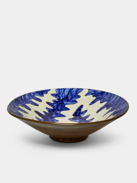 Anut Cairo - Stencil Hand-Painted Ceramic Serving Bowl -  - ABASK - 