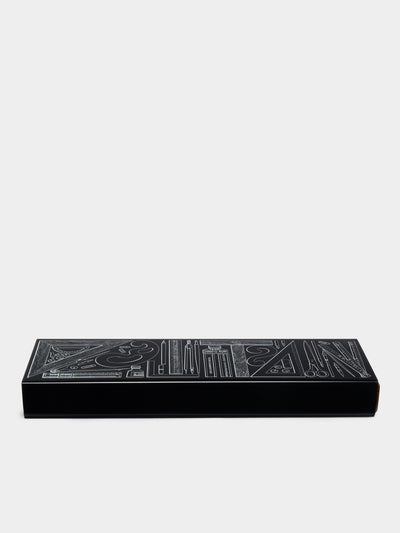 Fornasetti - Strumenti da Disegno Iron and Wood Box -  - ABASK - 