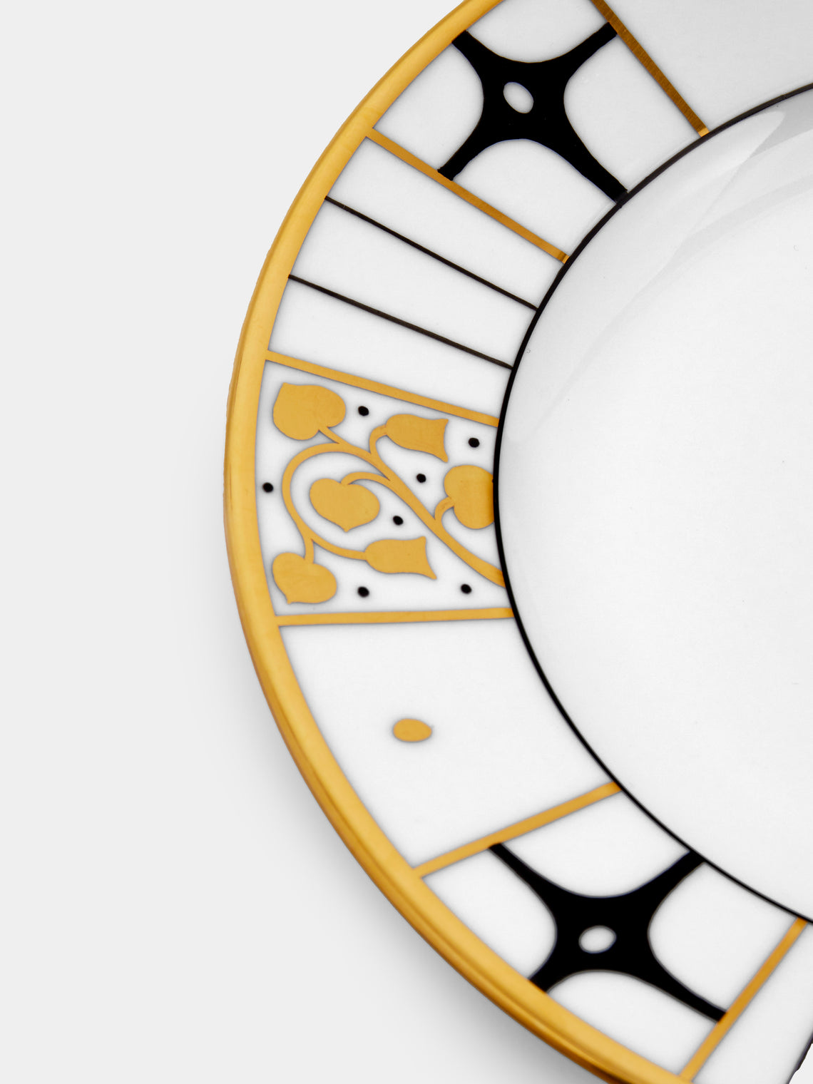 Augarten - Déco Vienne Hand-Painted Porcelain Dessert Plate - ABASK