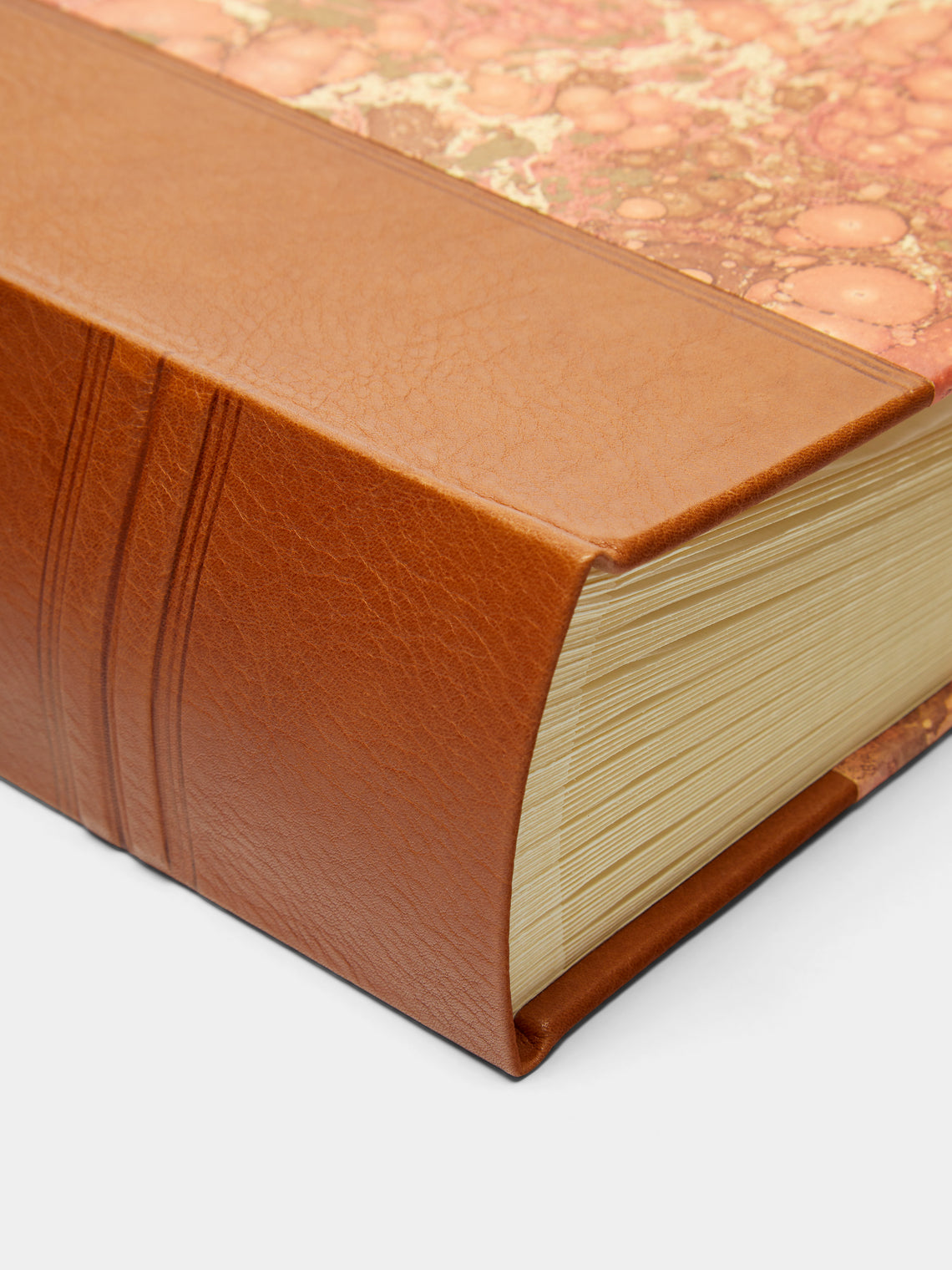 Giannini Firenze - Hand-Marbled Leather Bound Large Photo Album -  - ABASK