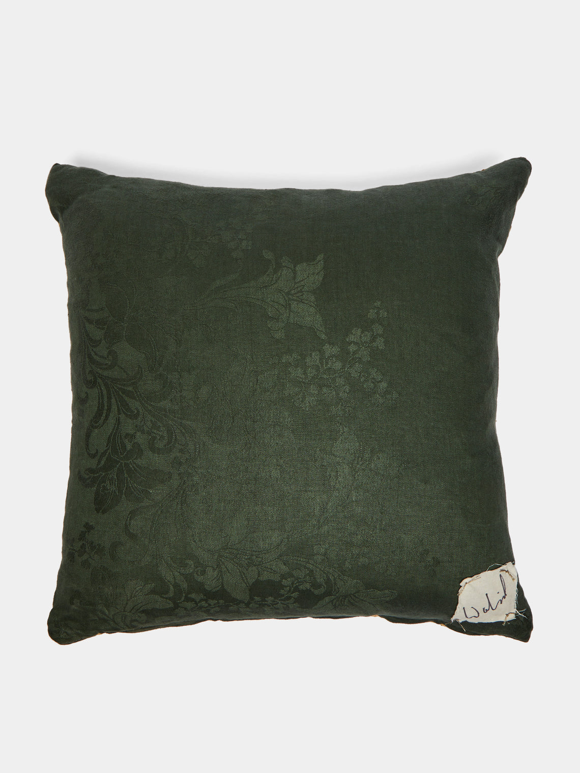 By Walid - 1920s Needlepoint Linen Cushion -  - ABASK