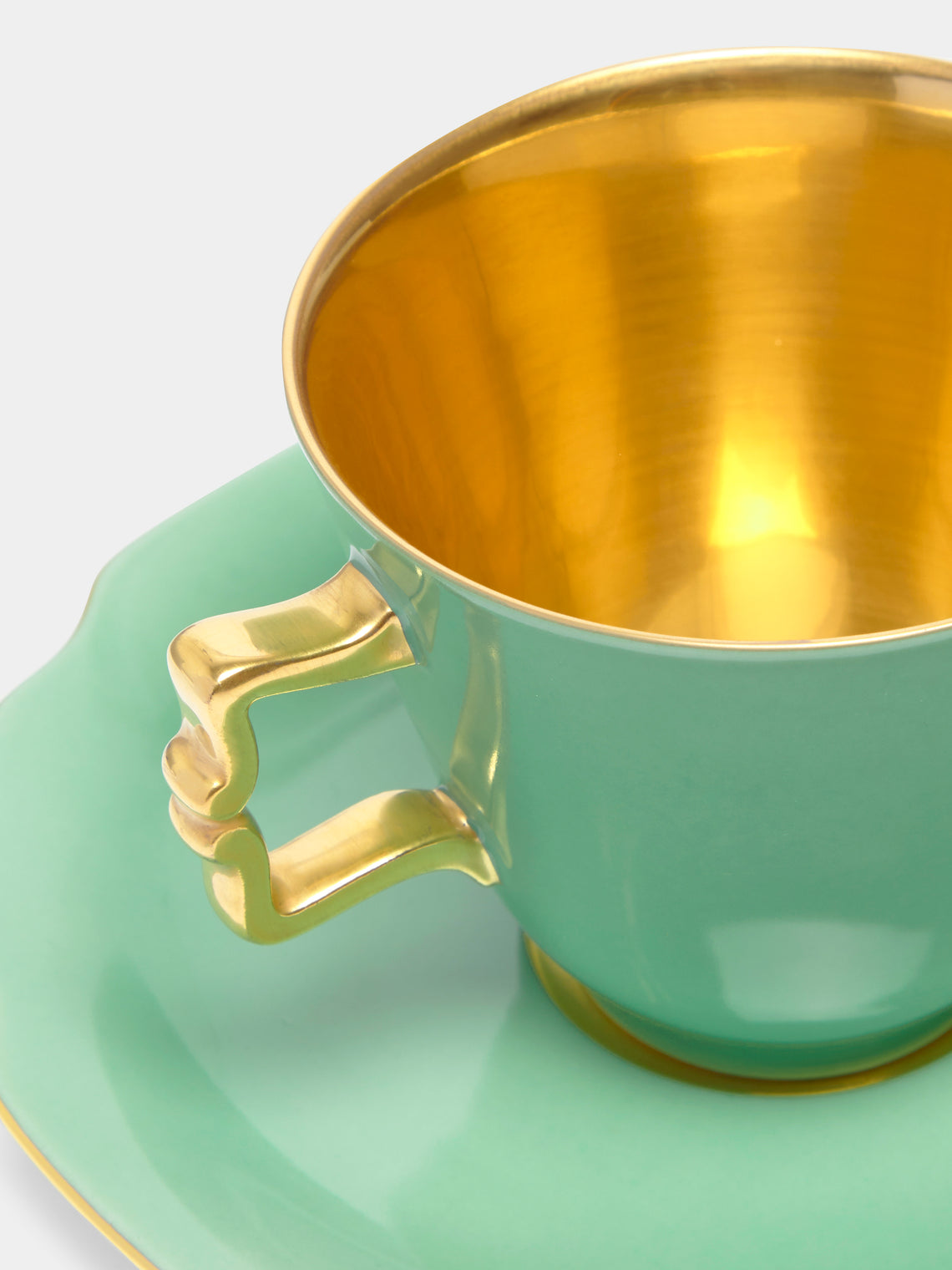 Augarten - Belvedere Hand-Painted Porcelain Coffee Cup and Saucer -  - ABASK