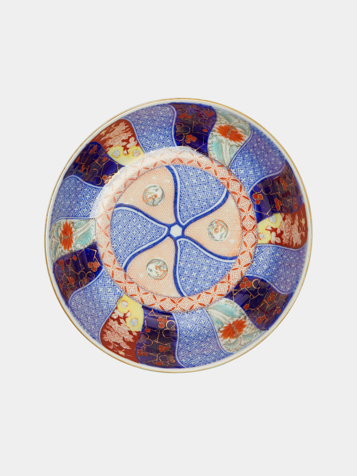 Antique and Vintage - Early 20th Century Hand-Painted Ceramic Plates (Set of 2) - Multiple - ABASK