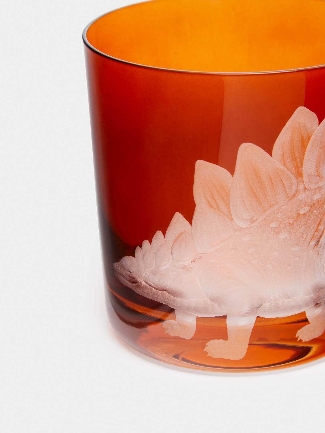 Artel - Stegosaurus Hand-Engraved Crystal Glass -  - ABASK
