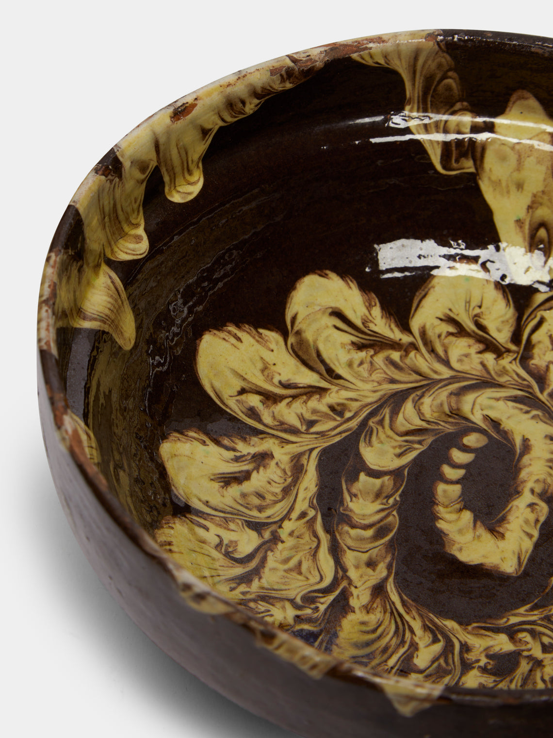 Antique and Vintage - 1950-1970 Romanian Bowl - Black - ABASK