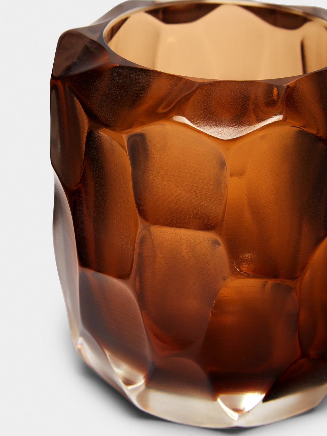 Micheluzzi Glass - Rullo Miele Hand-Blown Murano Glass Vase -  - ABASK