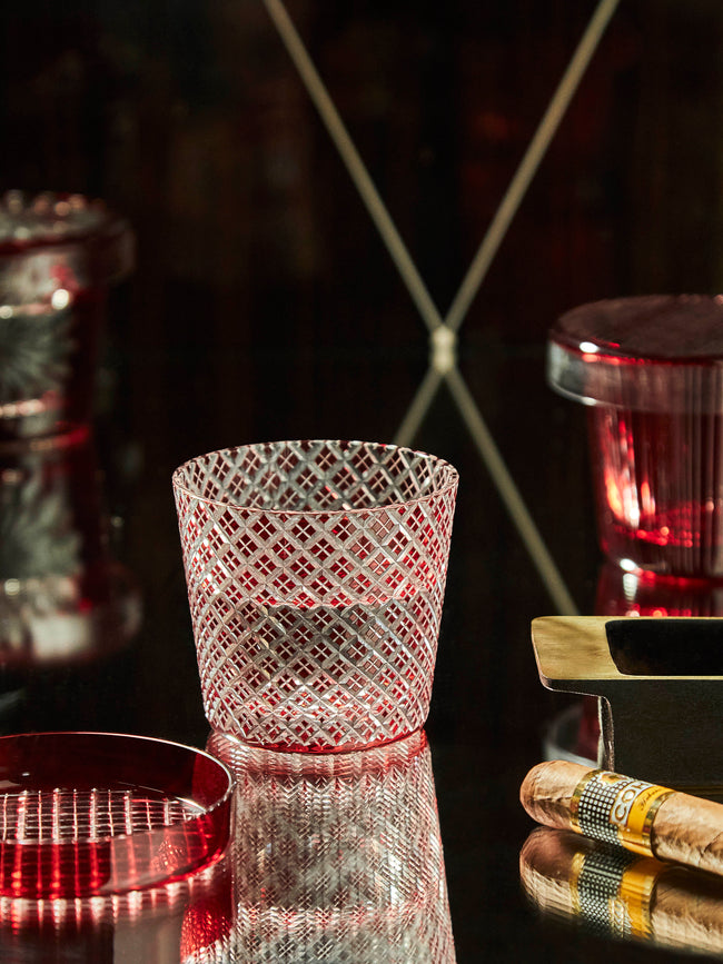 Hirota Glass - Edo Kiroko Hand-Cut Lidded Glass -  - ABASK