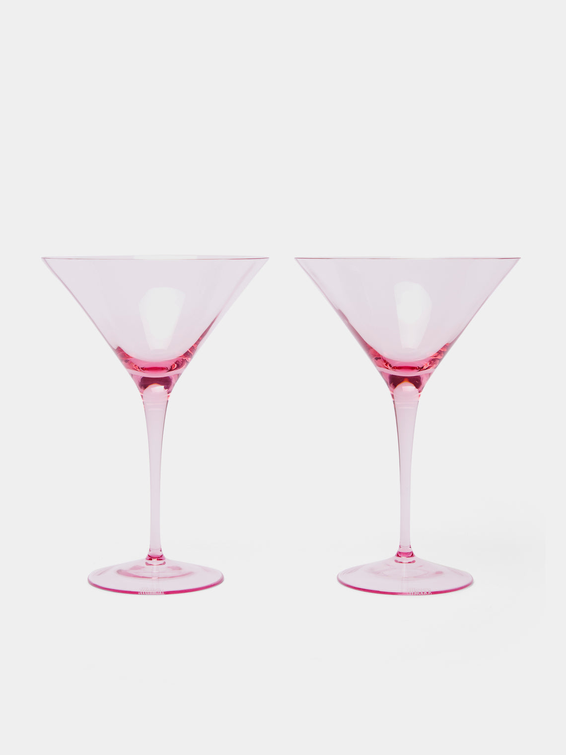Moser - Optic Hand-Blown Crystal Martini Glasses (Set of 2) -  - ABASK