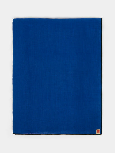 Madre Linen - Hand-Dyed Linen Contrast-Edge Tablecloth -  - ABASK - 