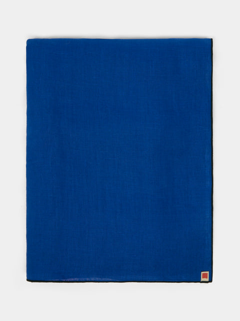Madre Linen - Hand-Dyed Linen Contrast-Edge Tablecloth -  - ABASK - 