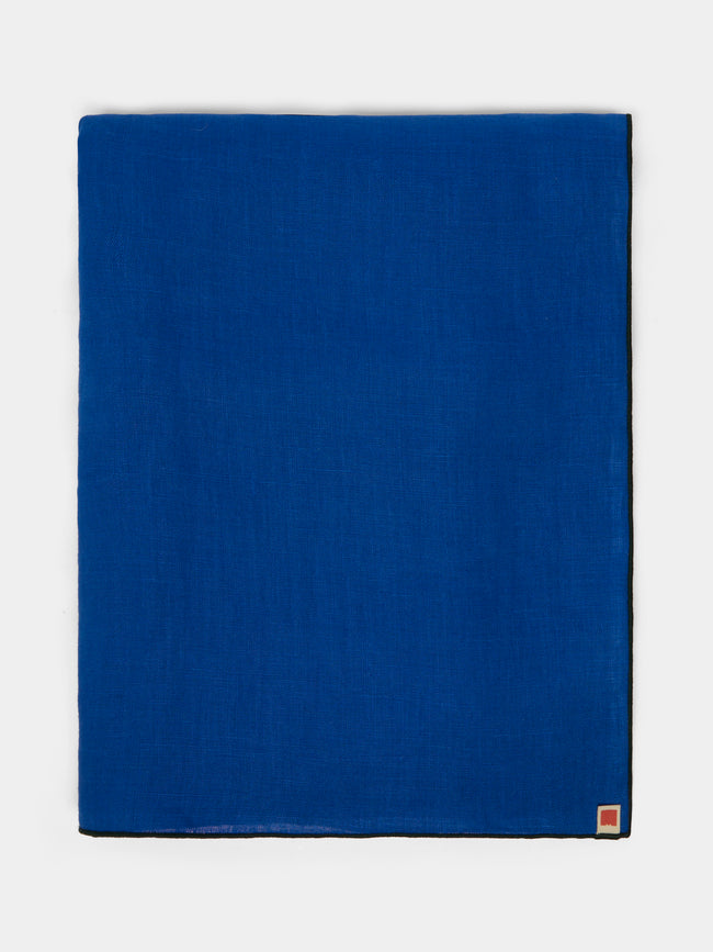 Madre Linen - Hand-Dyed Linen Contrast-Edge Tablecloth -  - ABASK - 