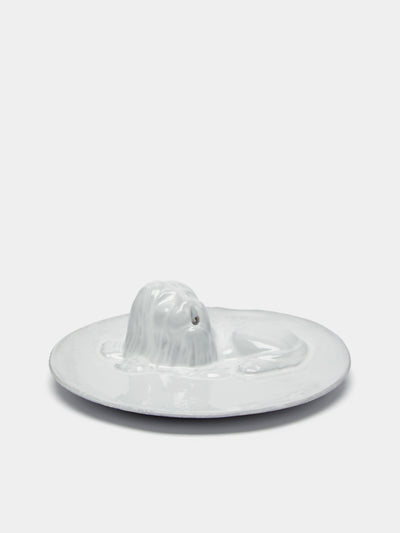 Astier de Villatte - Lion Hand-Glazed Ceramic Incense Holder -  - ABASK - 