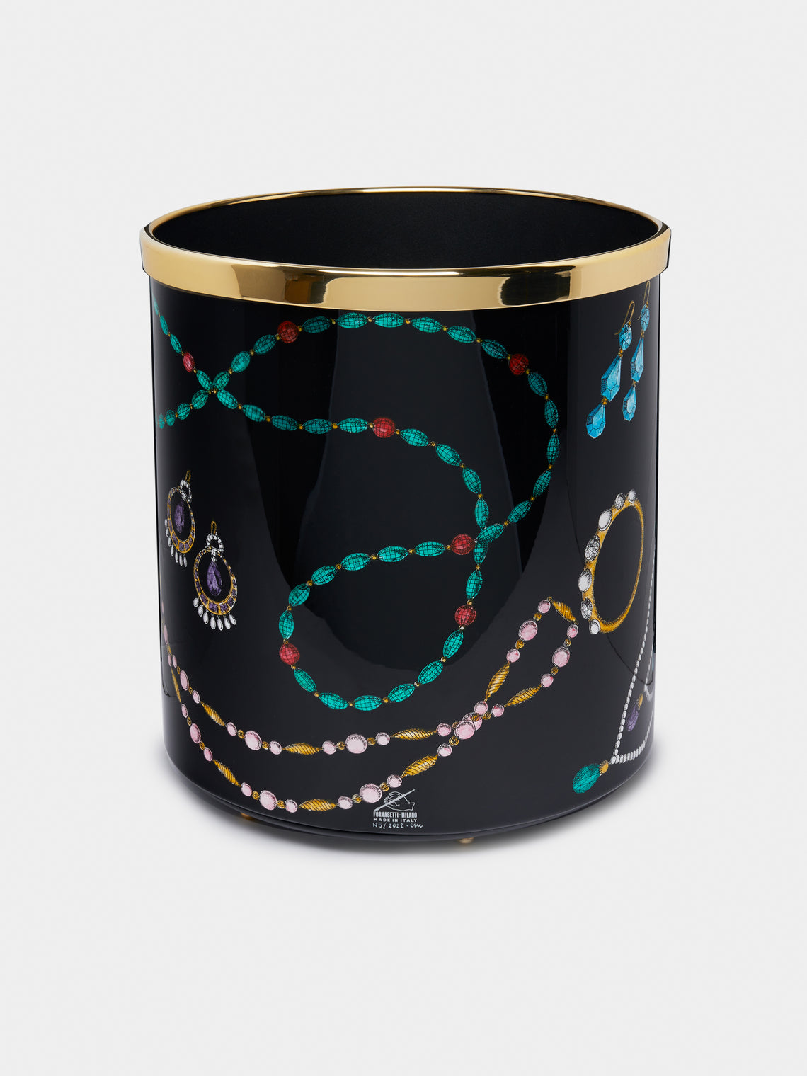 Fornasetti - Collane e Gioielli Iron Wastepaper Basket -  - ABASK
