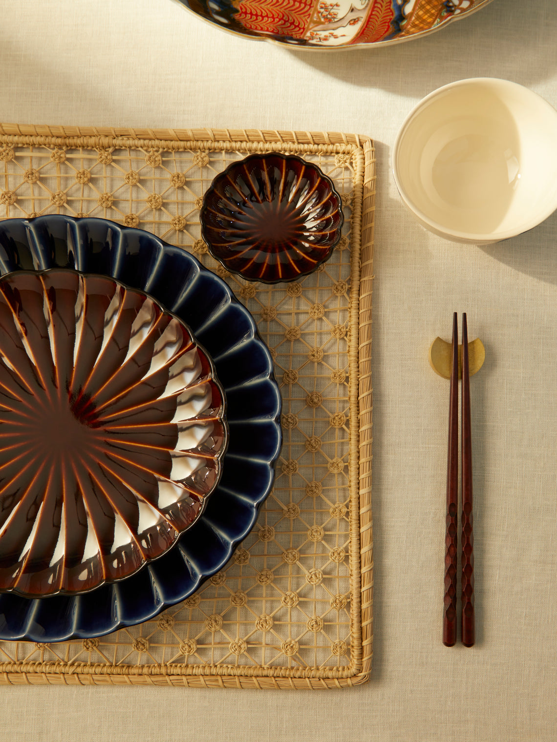 Artesanías del Atlántico - Nudilio Flower Handwoven Palm Placemats (Set of 4) -  - ABASK