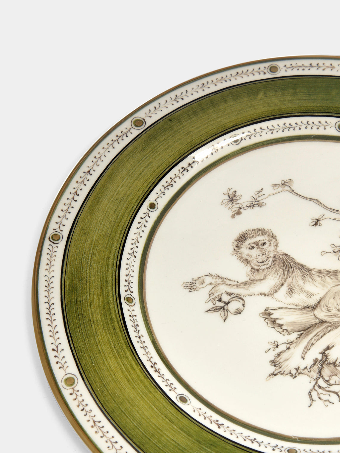 Laboratorio Paravicini - Monkeys Ceramic Dessert Plates (Set of 6) -  - ABASK