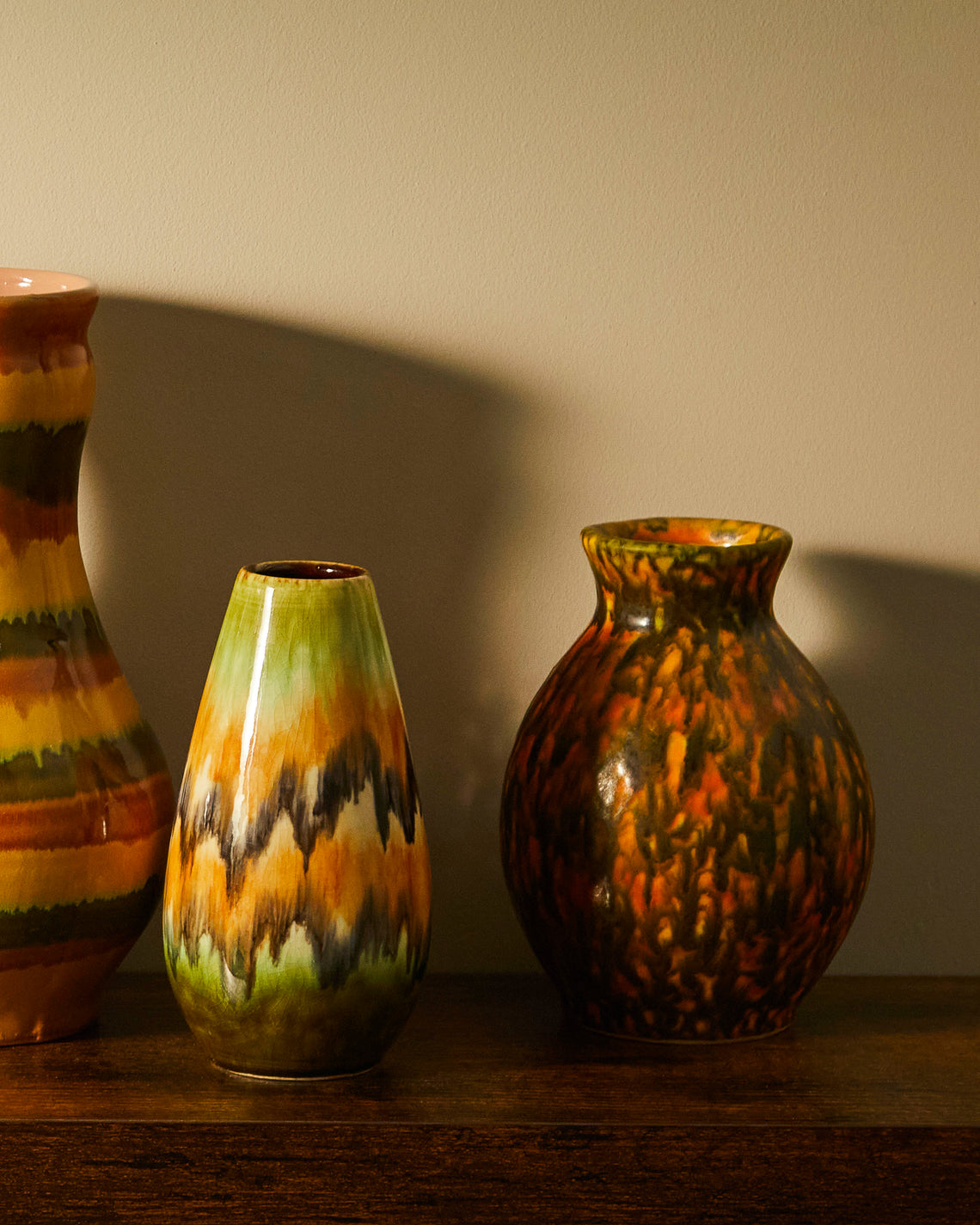 1950-1970 Fat Lava Vase (6in/15.5cm)