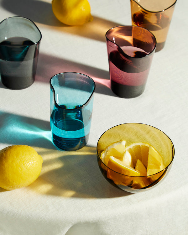 Micheluzzi Glass - Mosso Acqua Hand-Blown Murano Glass Tumbler -  - ABASK