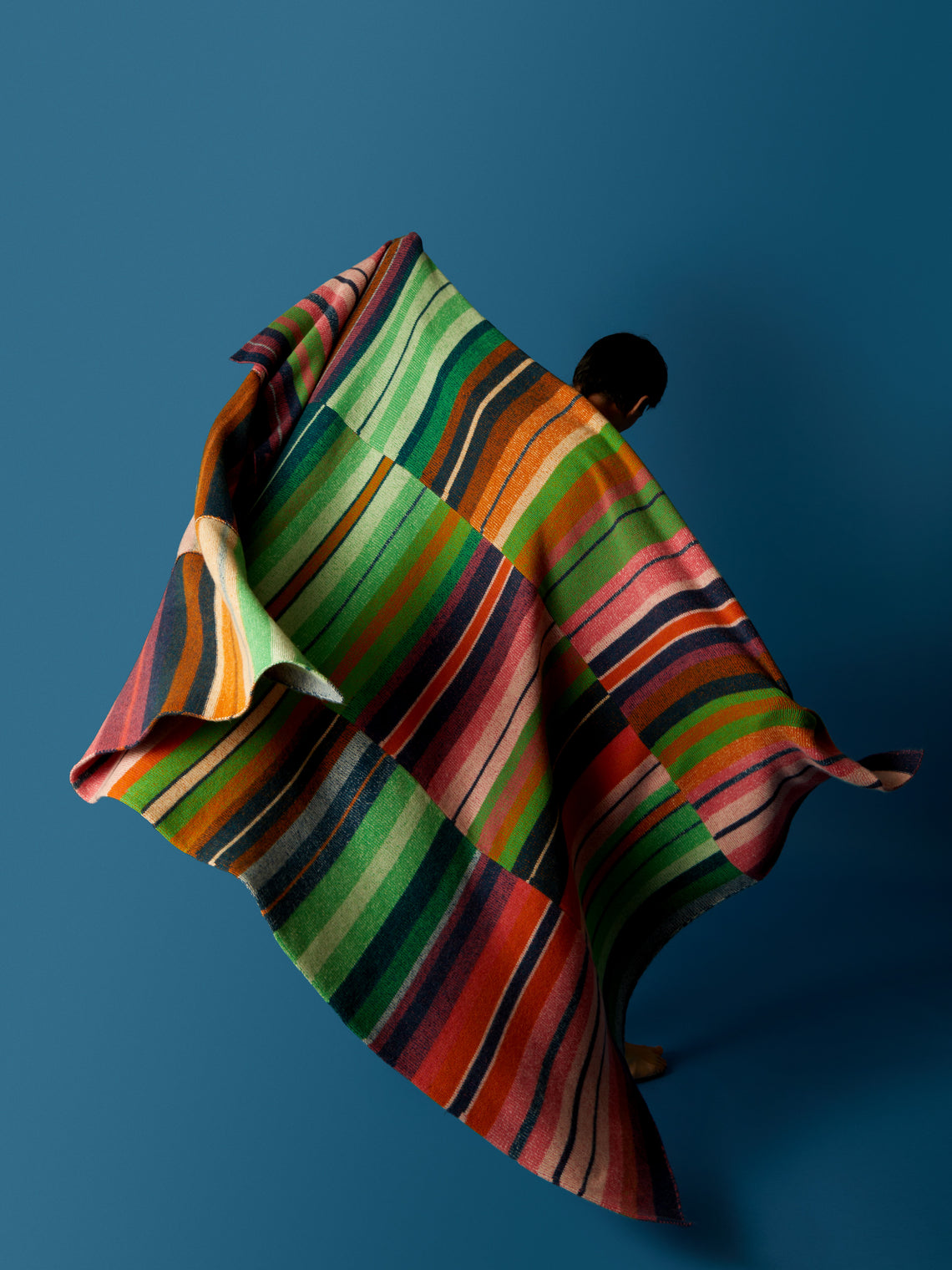 The Elder Statesman - Stripe Super Soft Cashmere Blanket -  - ABASK